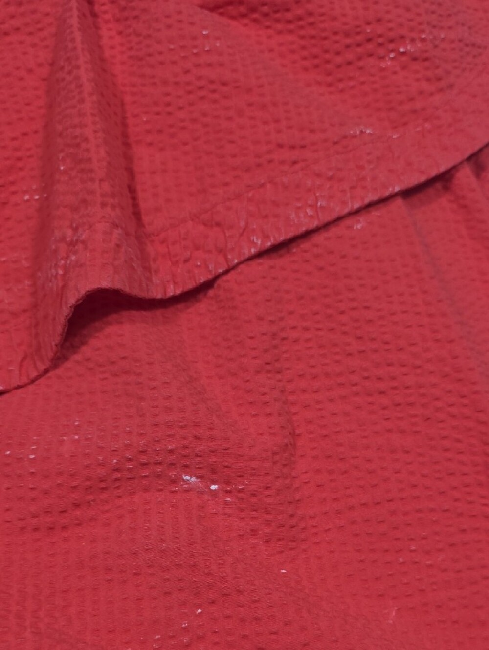 Cuyana Red One-Shoulder Ruffle Camisole - Picture 3 of 6